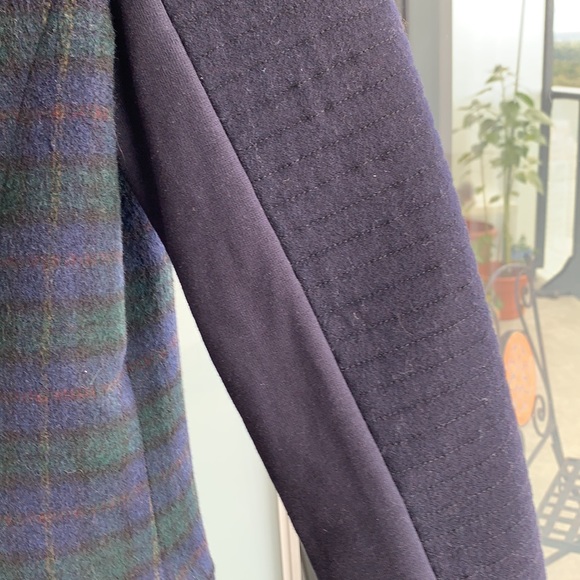 Blue and green tartan structured jacket - Picture 5 of 9